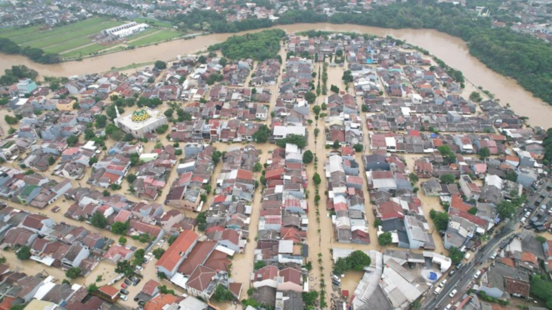 10 Kecamatan di Kabupaten Bekasi Masih Terendam Banjir