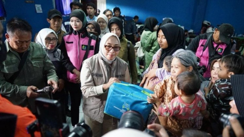 Layanan Psikososial Korban Longsor Cisarua