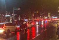 Hujan di Kota Bogor mengguyur hingga malam