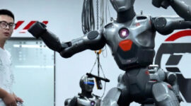 Robot humanoid dari perusahaan China EngineAI. Foto: EngineAI