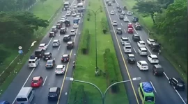one way dari Japek ke Kalikangkung. /korlantas Polri/