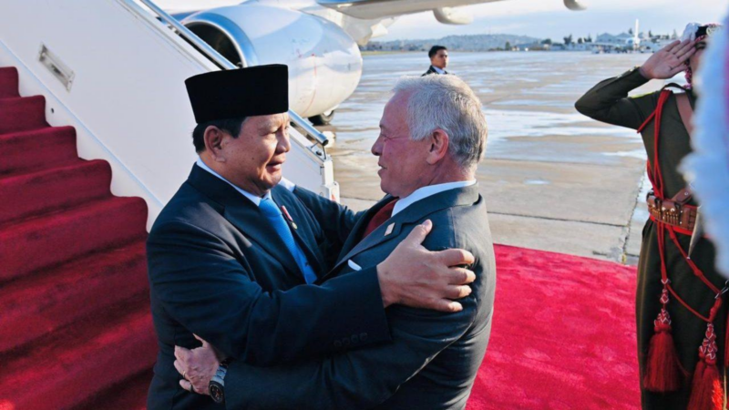 Sambutan Resmi Raja Yordania untuk Prabowo