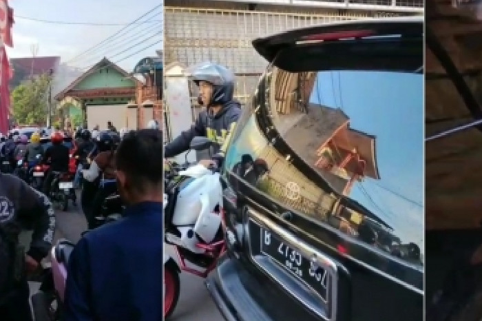 Kecelakaan Beruntun di Jalan Al Jawami Cileunyi, Minibus Hantam Empat Motor, Tiga Orang Terluka