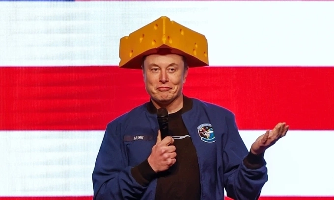Miliarder Elon Musk di Green Bay, Wisconsin (AS) pada Maret 2025. Foto: AP