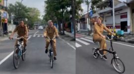Wakil Bupati Bojonegoro Awali Bike to Work