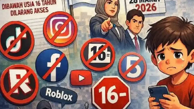 Akun Medsos Anak di Bawah 16 Tahun