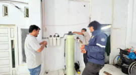 Mahasiswa UTU serahkan teknologi filter air