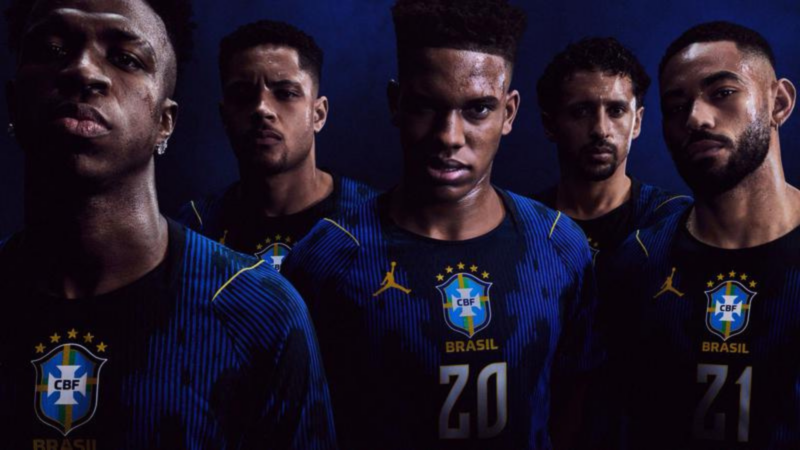Jersey Tandang Jordan Timnas Brasil