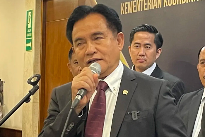 Menteri Koordinator Bidang Hukum, HAM, Imigrasi, dan Pemasyarakatan (Menko Kumham Imipas), Yusril Ihza Mahendra