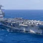 Kapal induk USS Gerald R. Ford di Laut Karibia pada 19 Januari. Foto oleh Angkatan Laut AS