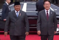 Prabowo Disambut Lee Jae Myung di Blue House dalam Kunjungan Kenegaraan